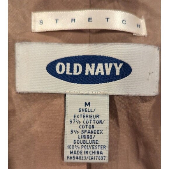 Old Navy‎ Sz M stretch Red velvet blazer Classic Colorful Vintage Romance Soft - Picture 3 of 5